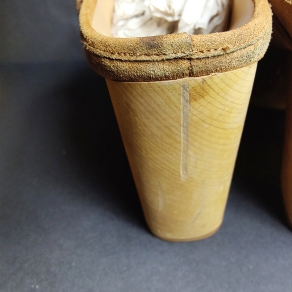 Veronica Beard Dacey Pecan Brown Suede 4 inch Clogs Size 8.5M - Picture 8 of 14